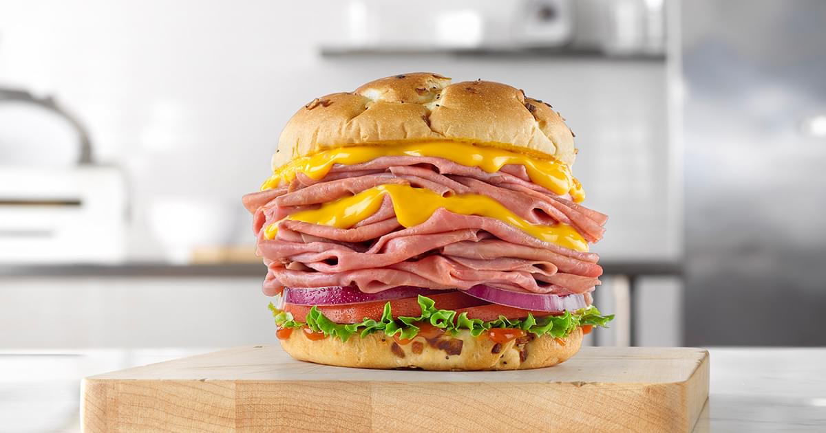 Arby's Double Beef & Cheddar Stack